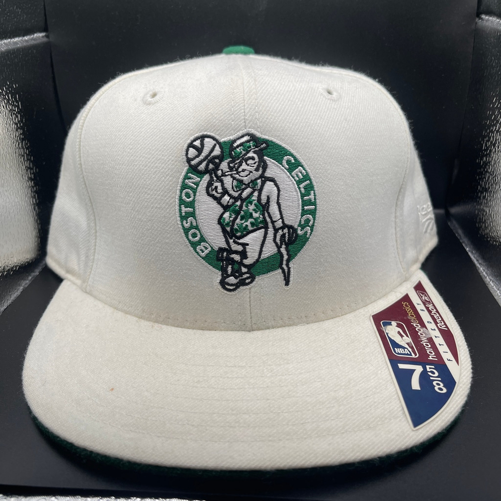 Men Retro Reebok Boston Celtics Hat Cap Size 7 5/8